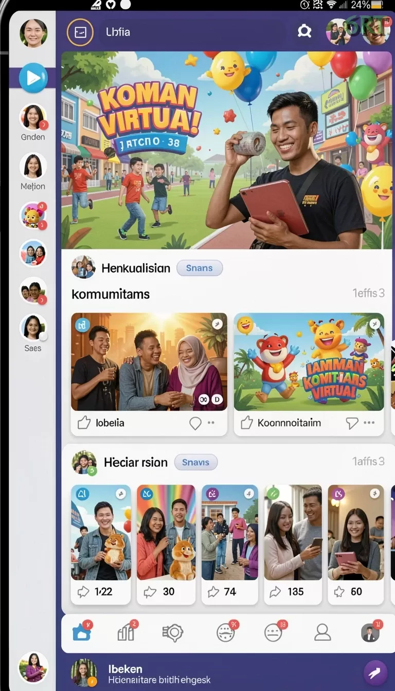 Cuplikan layar ID678 — halaman utama