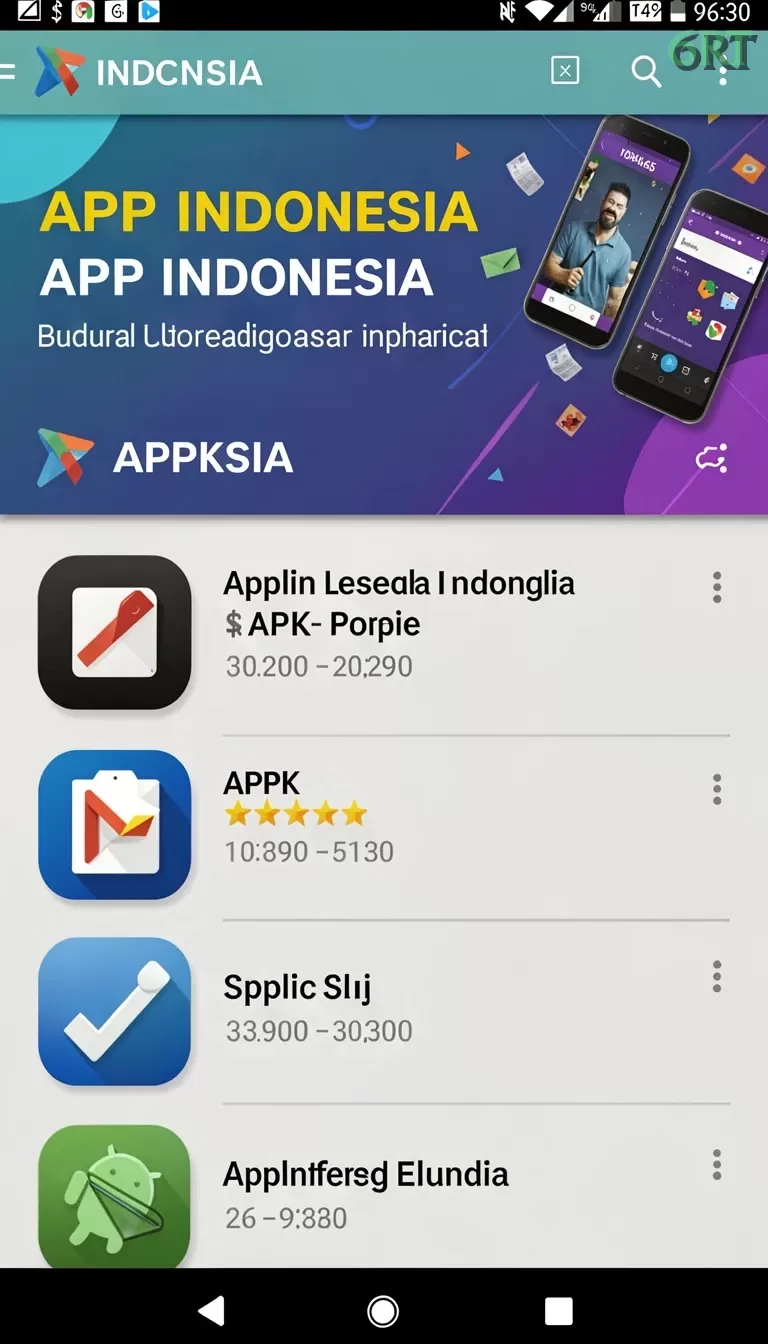 Cuplikan layar DEWANAGA77 — menu navigasi