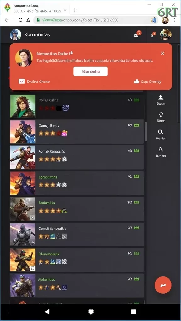 Cuplikan layar ID678 — menu navigasi